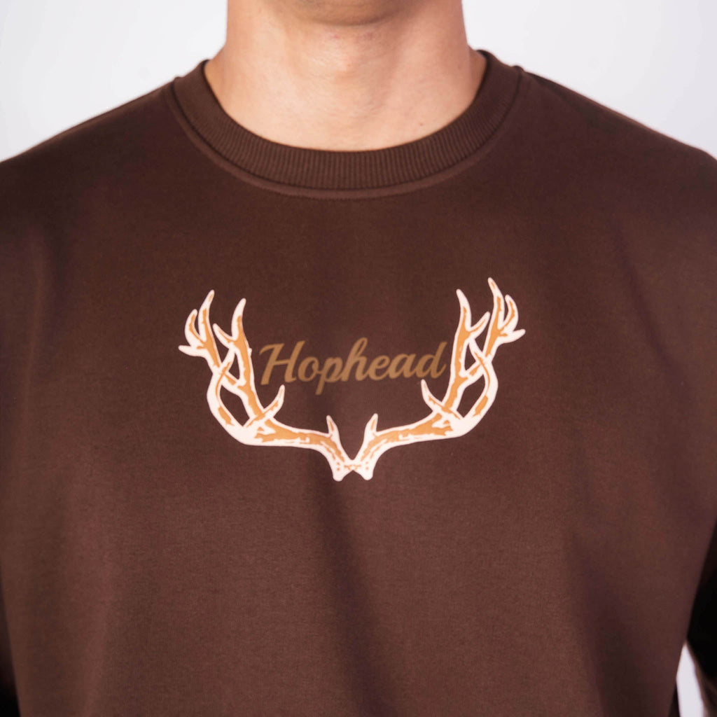 MAGESTIC DEER OVERSIZED GRAPHIC T - SHIRT - Hophead