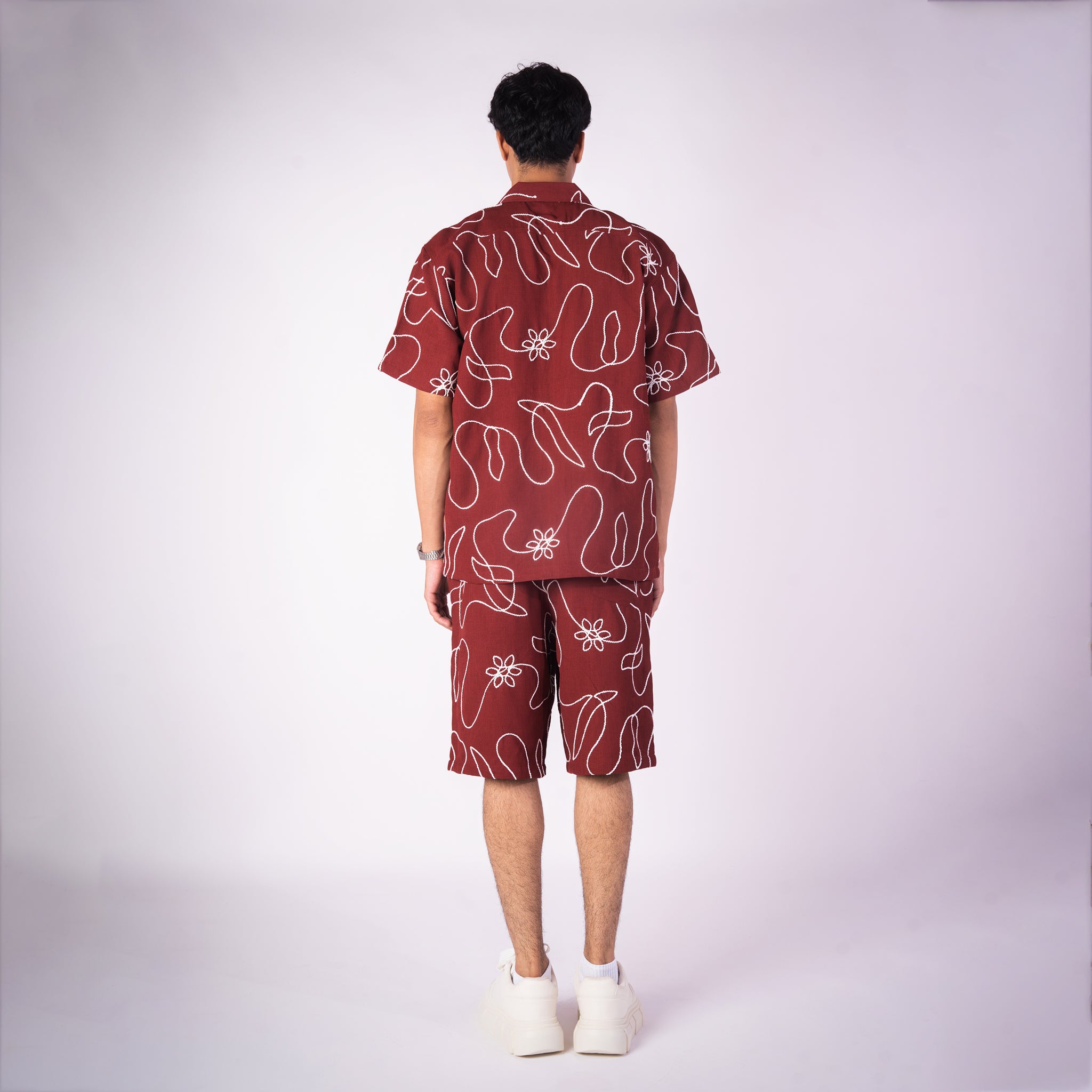 MAROON EMBROIDERED CO - ORD SET - Hophead