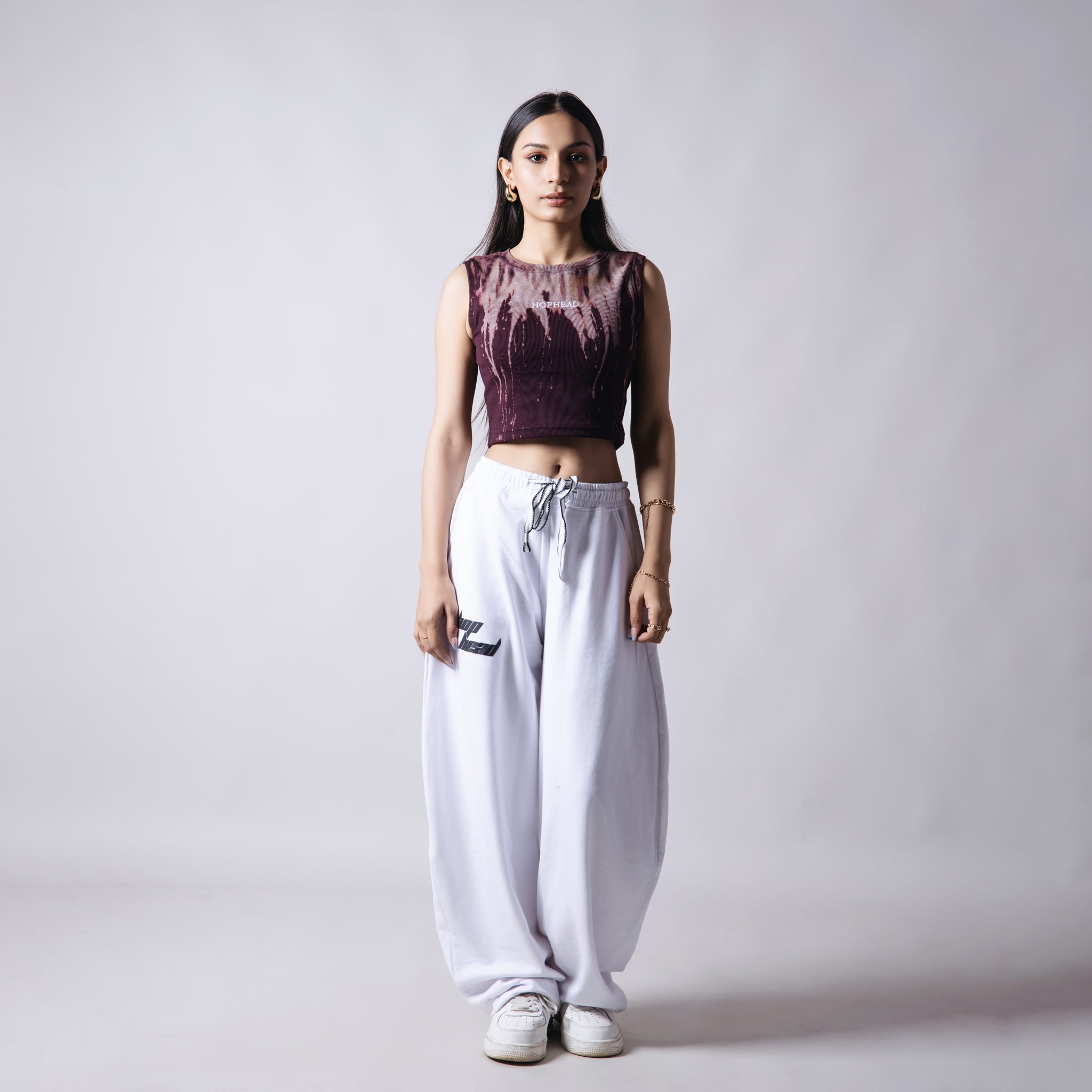 MAROON PSYCHEDELIC SPLASH TOP - Hophead