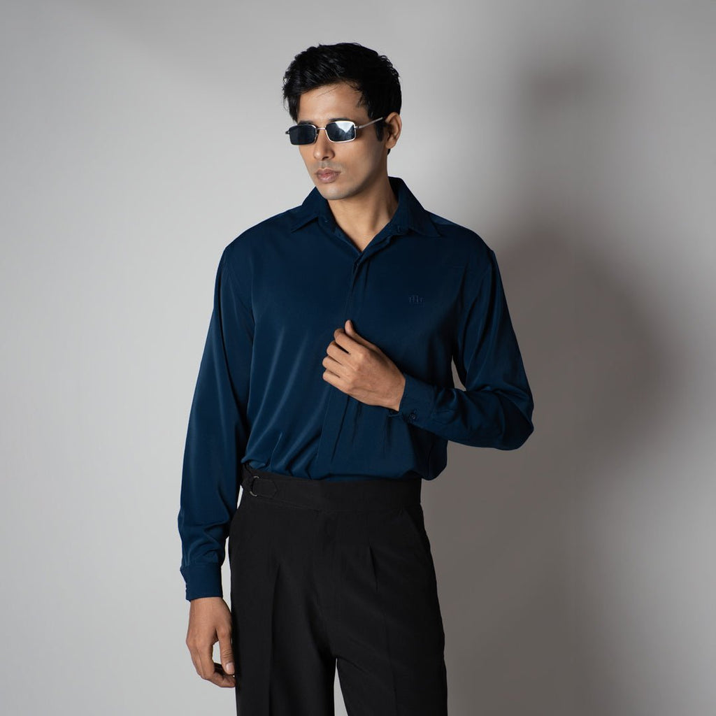 MID-NIGHT BLUE KOREAN ULTRALITE SHIRT - Hophead