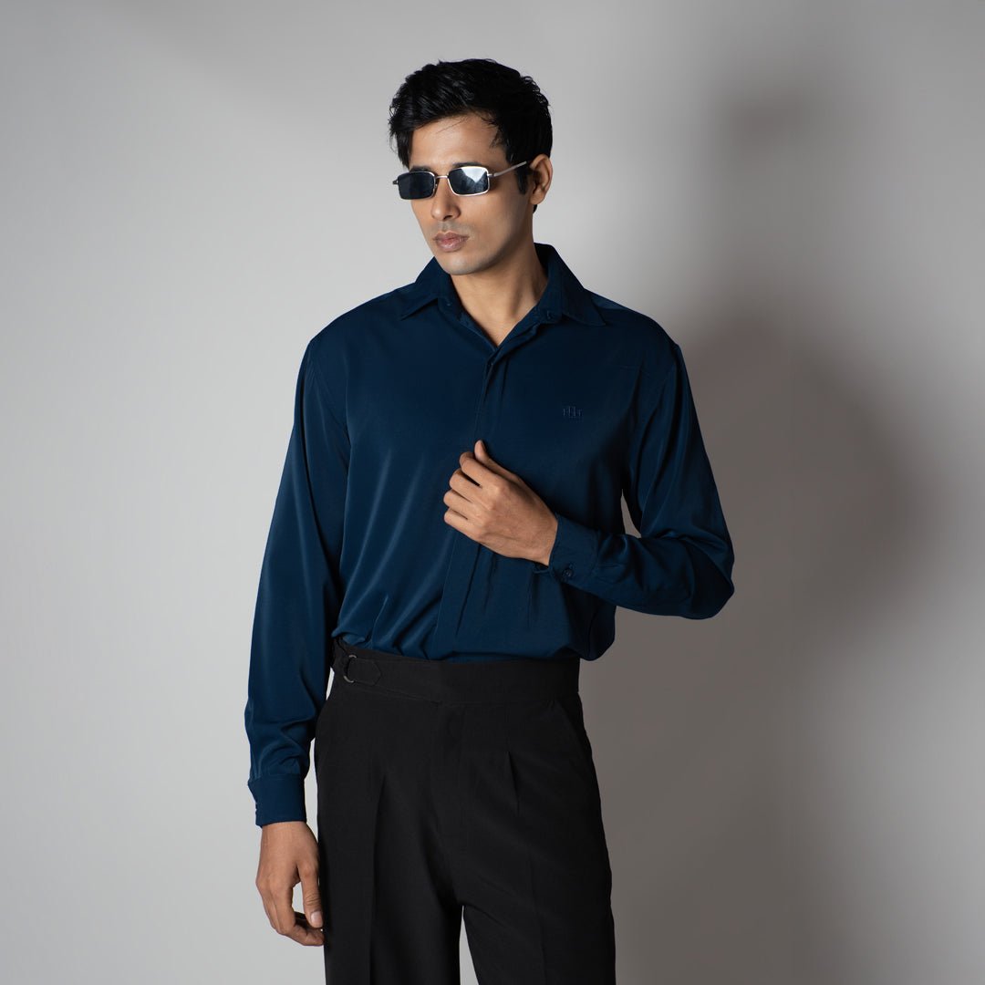 MID-NIGHT BLUE KOREAN ULTRALITE SHIRT - Hophead
