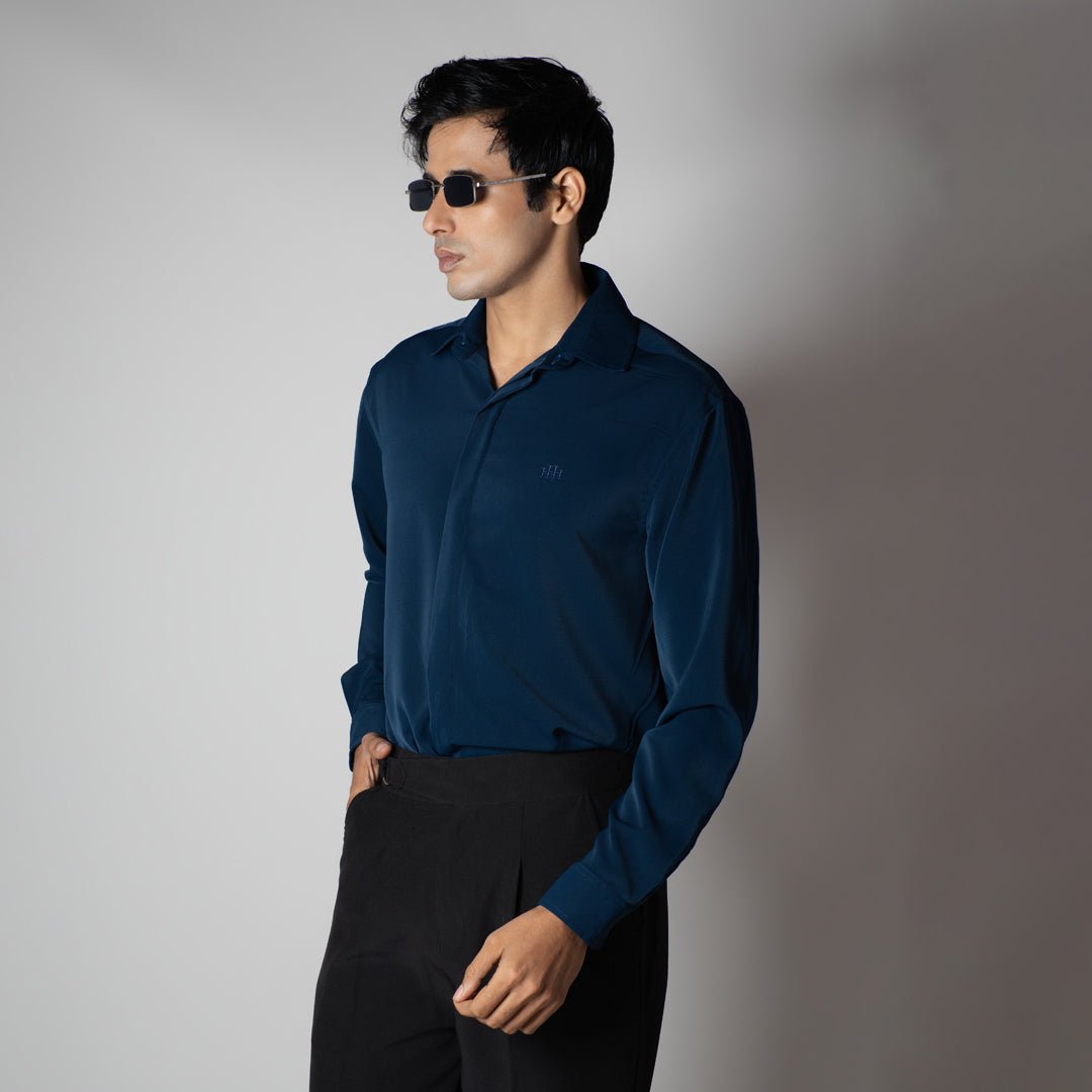 MID-NIGHT BLUE KOREAN ULTRALITE SHIRT - Hophead
