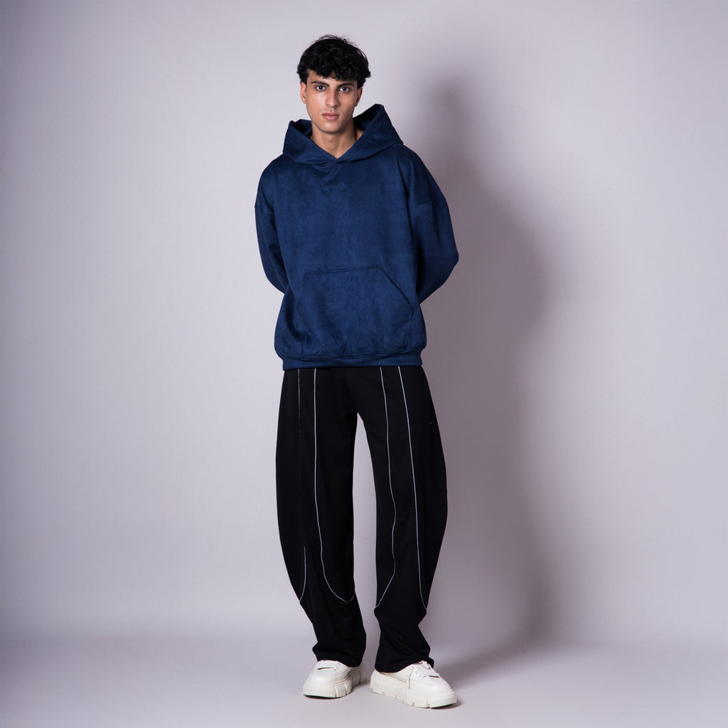 MIDNIGHT BLUE SUEDE BLISS HOODIE - Hophead