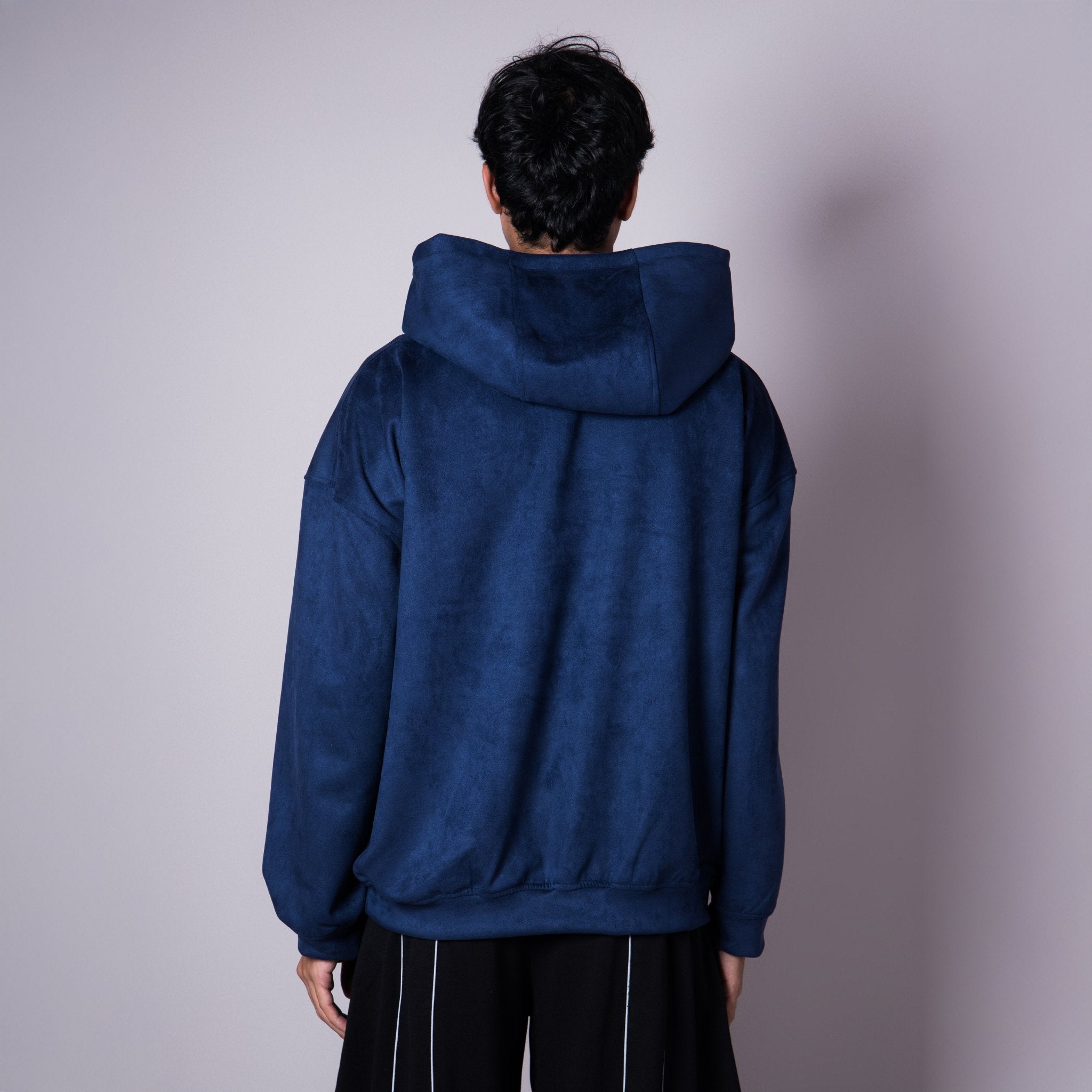 MIDNIGHT BLUE SUEDE BLISS HOODIE - Hophead