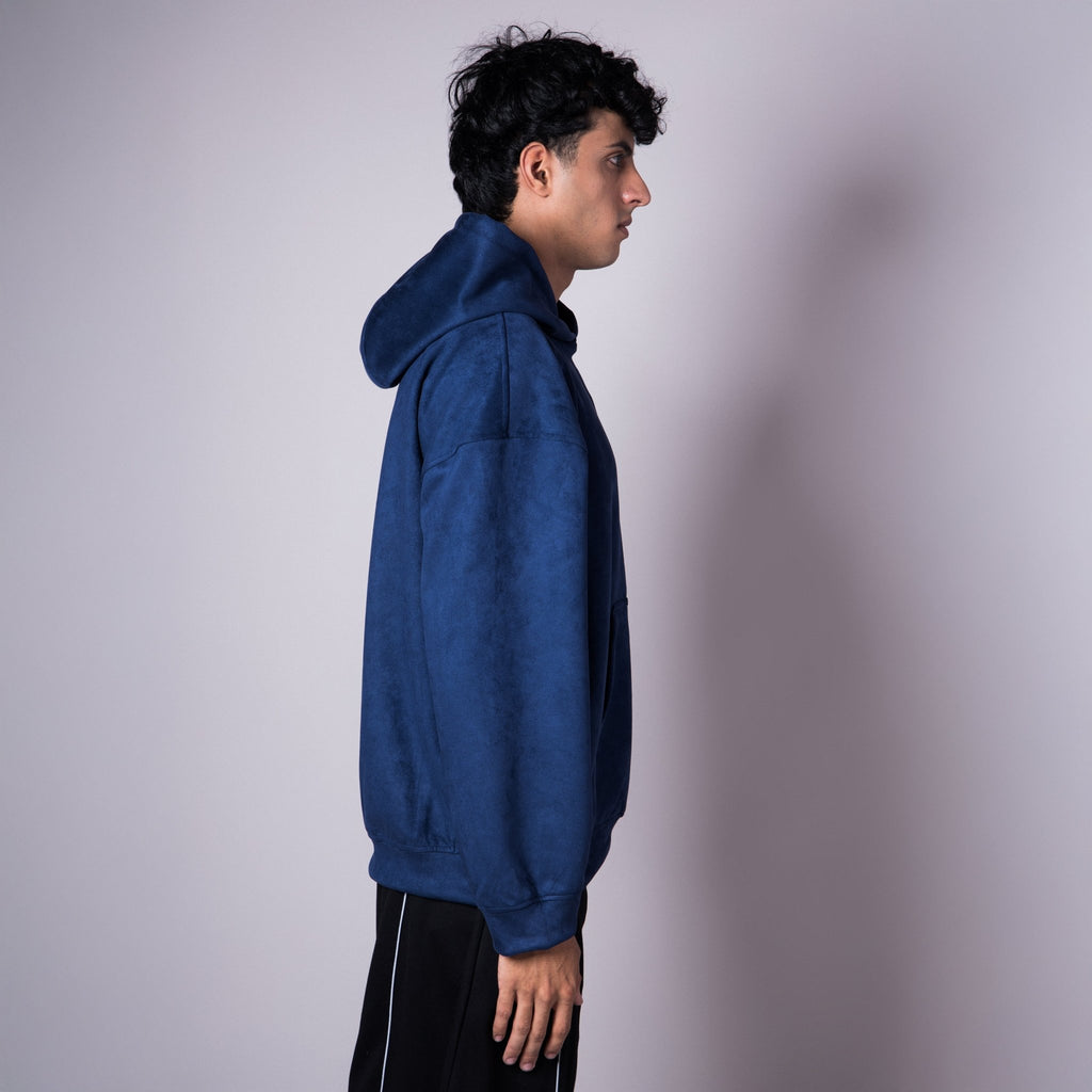MIDNIGHT BLUE SUEDE BLISS HOODIE - Hophead