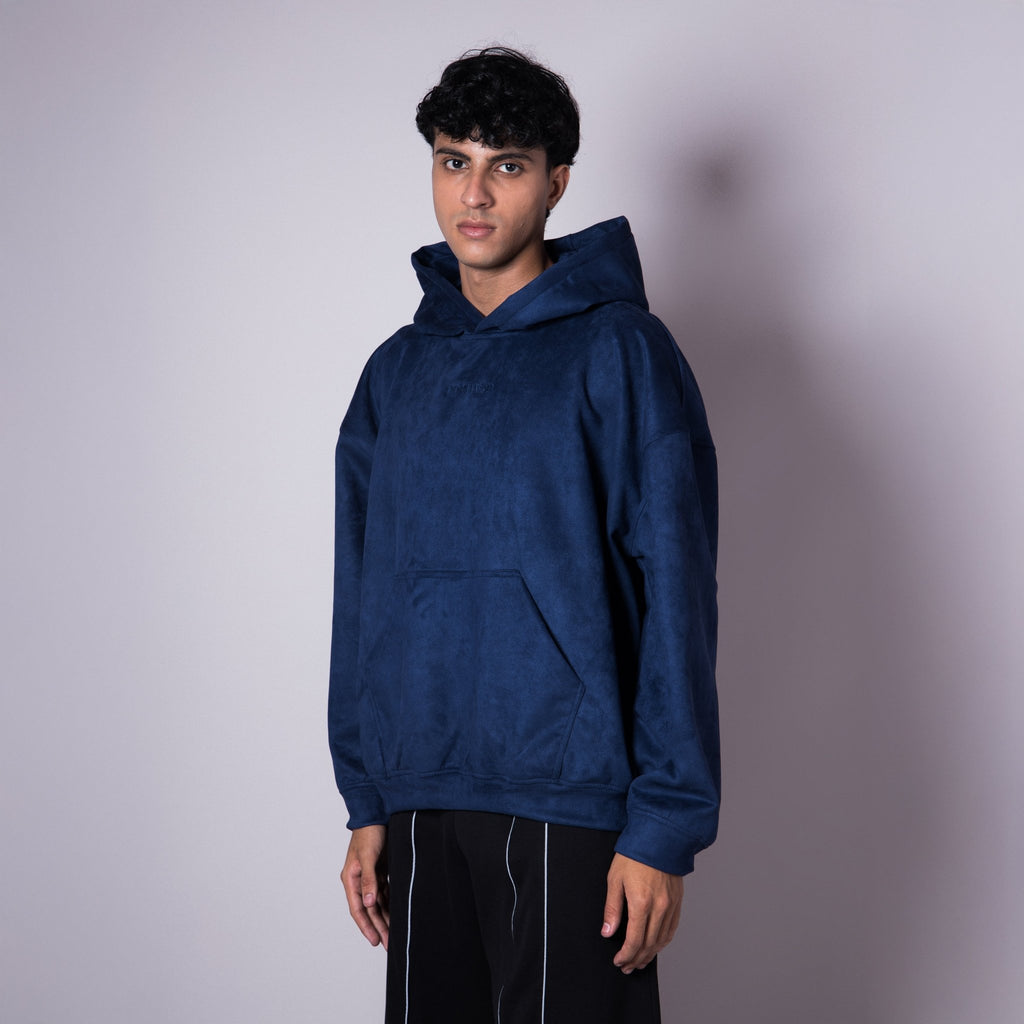 MIDNIGHT BLUE SUEDE BLISS HOODIE - Hophead