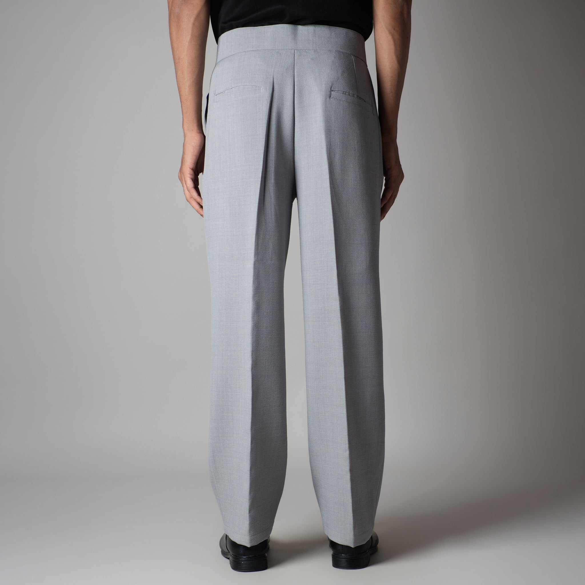MOON GREY SINGLE BUTTON TROUSER - Hophead