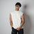 MORNING STAR IVORY SLEEVELESS GRAPHIC T-SHIRT
