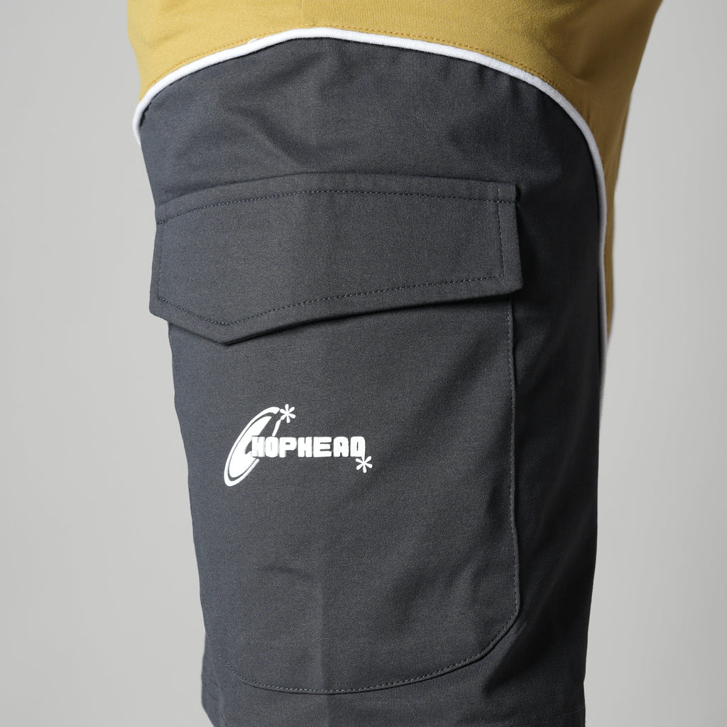 MUSTARD & CHARCOAL DUALTONE SHORTS - Hophead