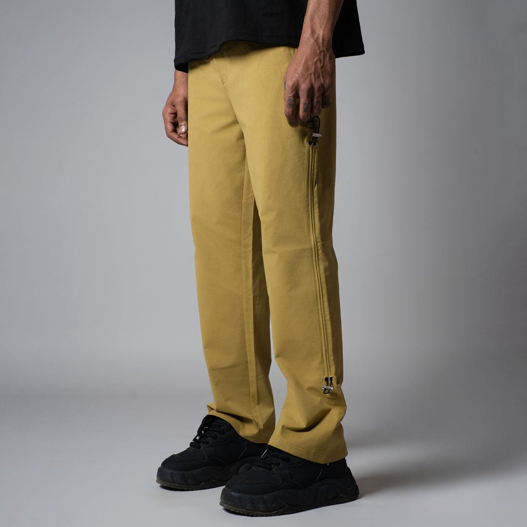 MUSTARD DRAWSTRING CARGO SWEATPANTS - Hophead