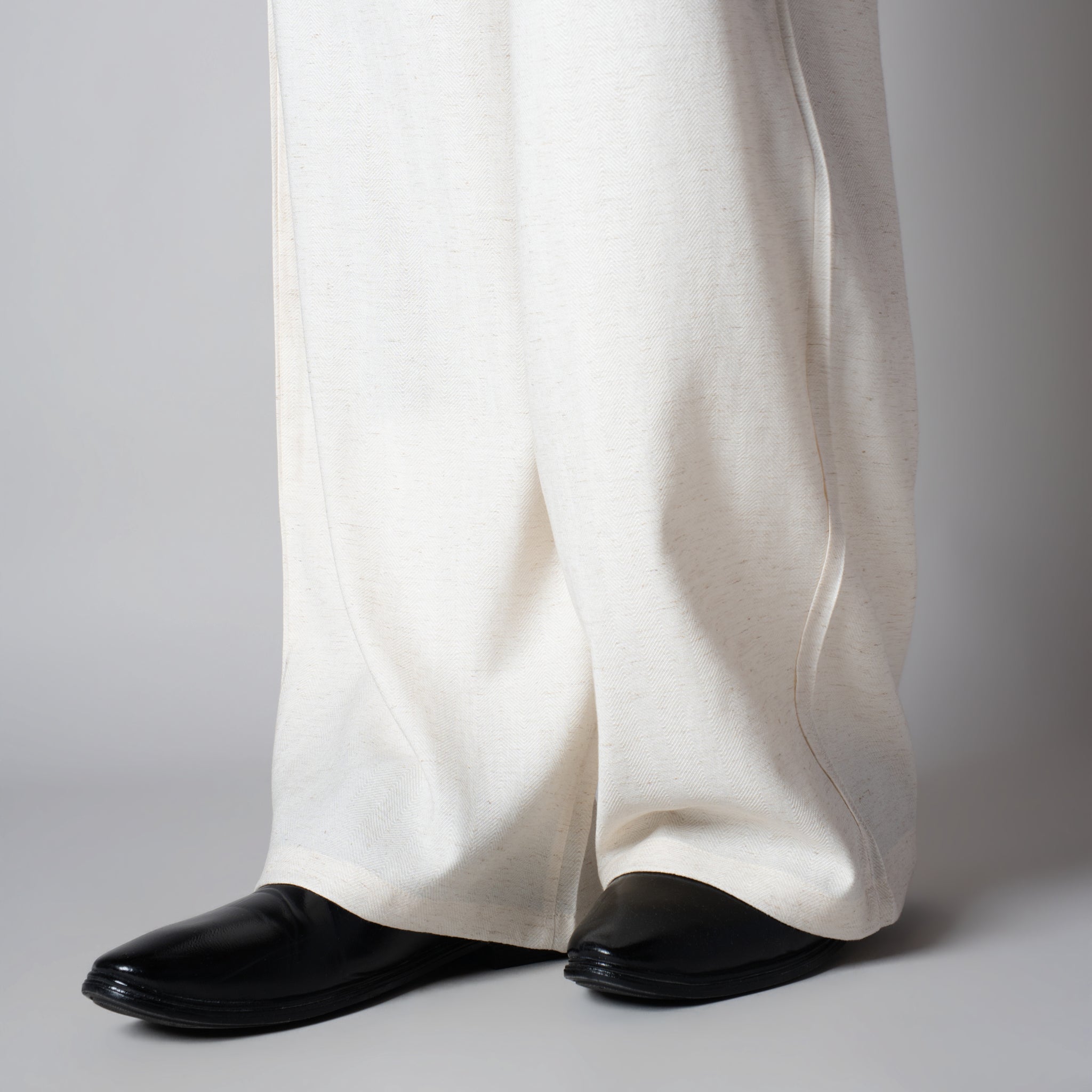 NATURAL LINEN FLOW FABRIC PANT - Hophead