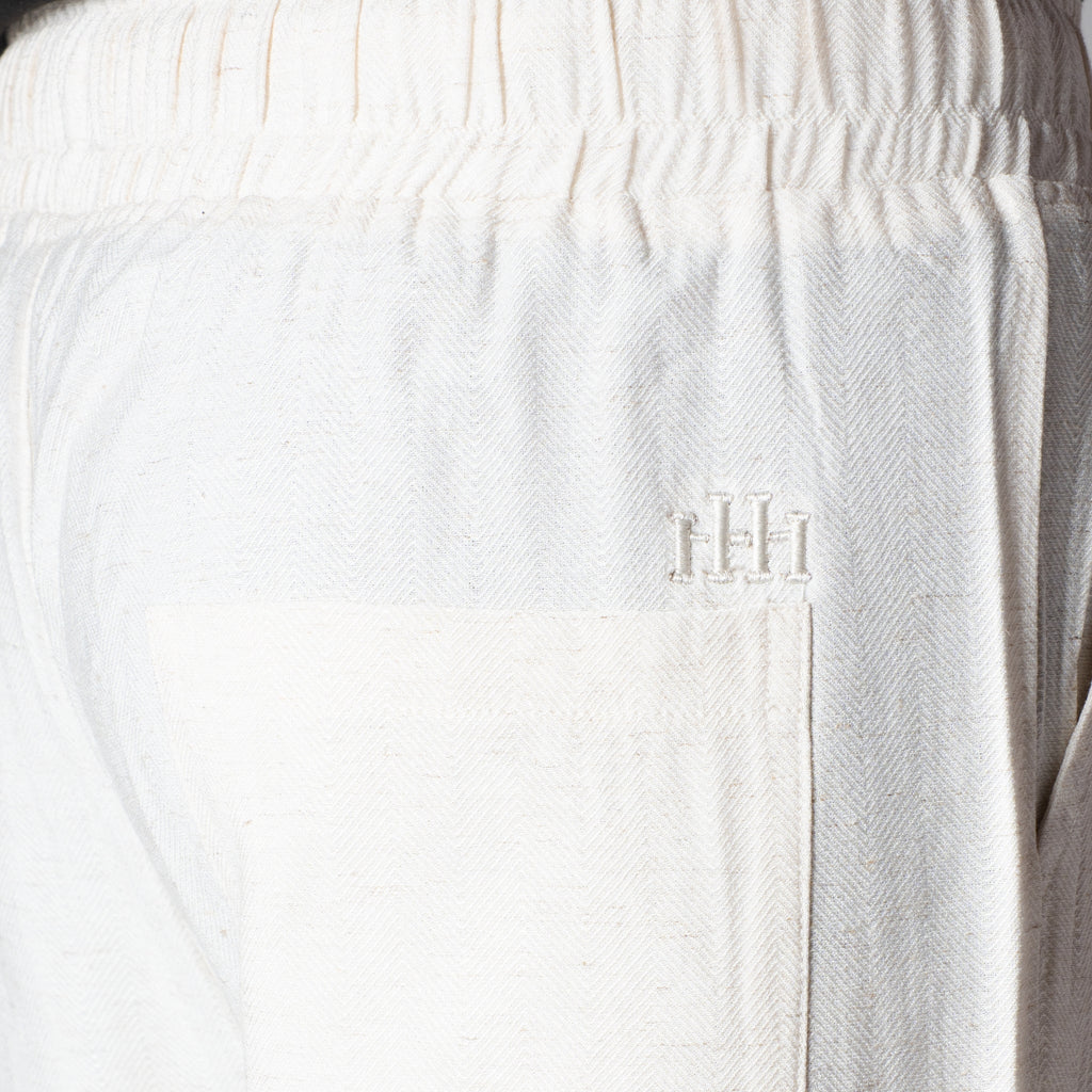 NATURAL LINEN FLOW FABRIC PANT - Hophead