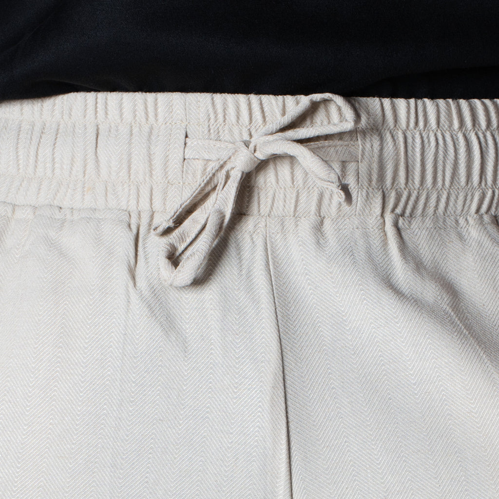 NATURAL LINEN FLOW FABRIC PANT - Hophead