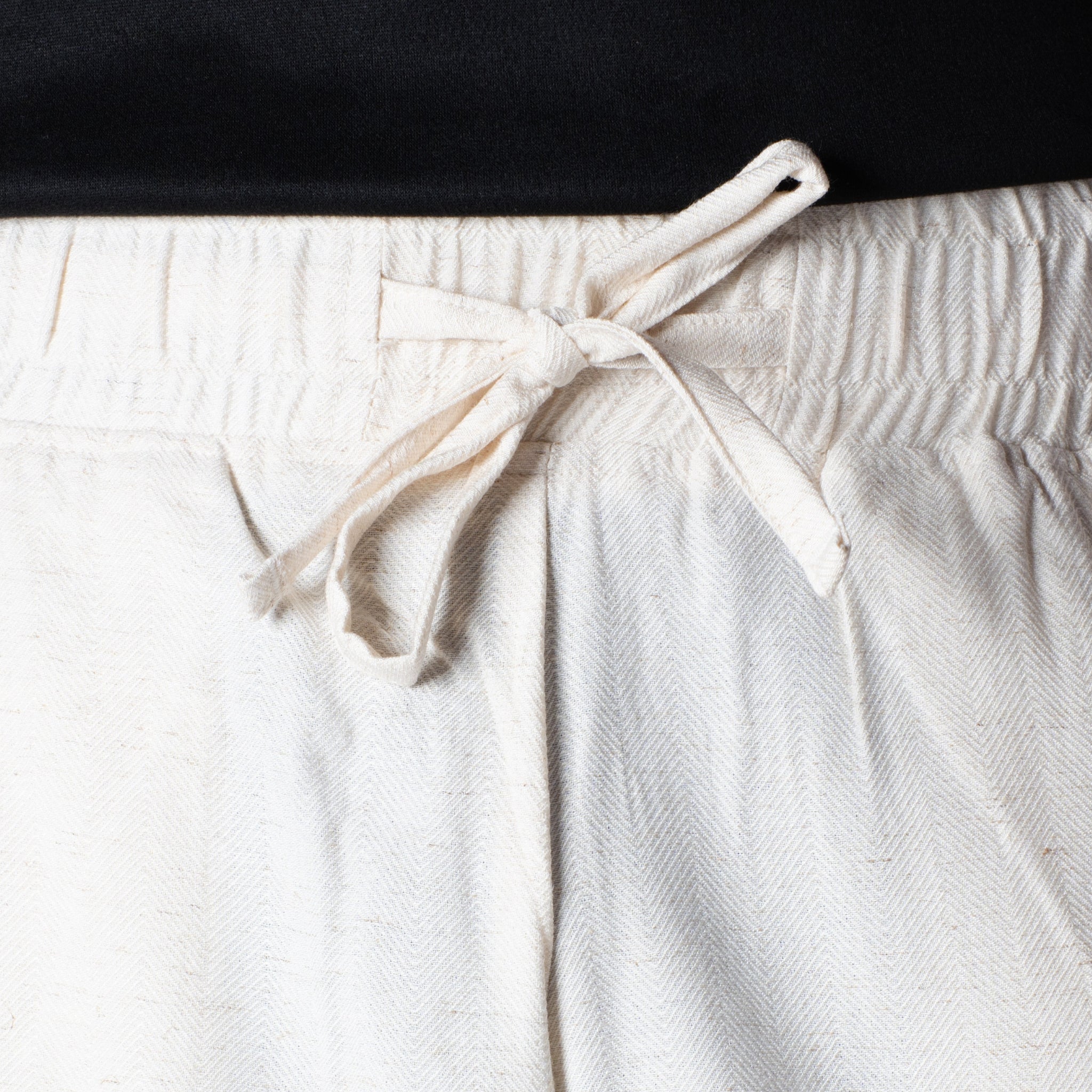 NATURAL LINEN FLOW FABRIC PANT - Hophead