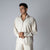 NATURAL LINEN FLOW FABRIC SHIRT
