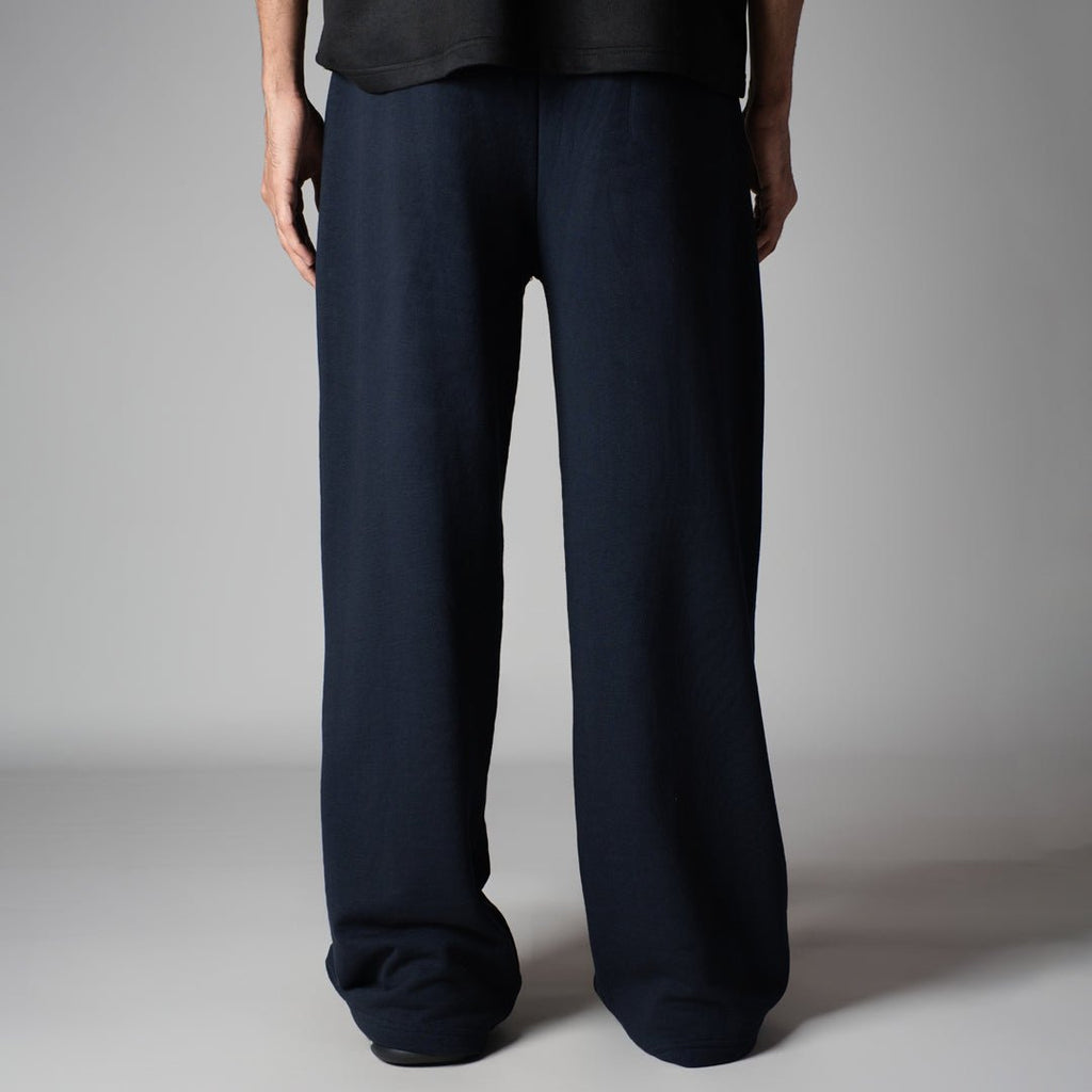 NAVY BLUE BASIC HEAVY SWEATPANTS - Hophead
