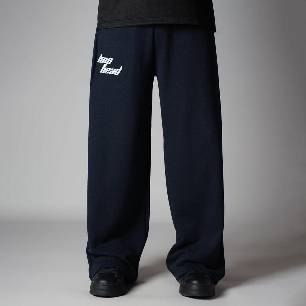 NAVY BLUE BASIC HEAVY SWEATPANTS - Hophead