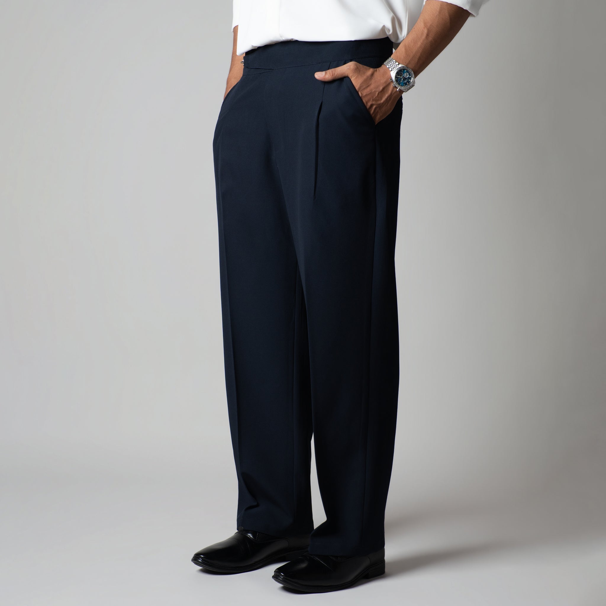 NAVY BLUE D - HOOK TROUSER - Hophead