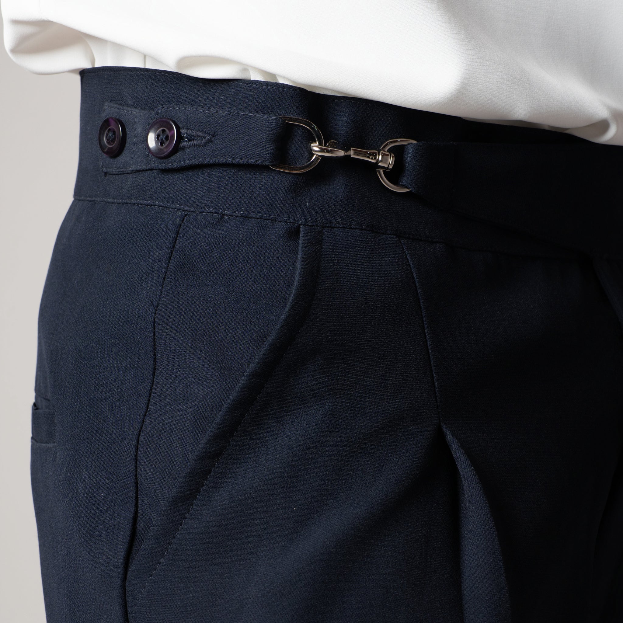 NAVY BLUE D - HOOK TROUSER - Hophead