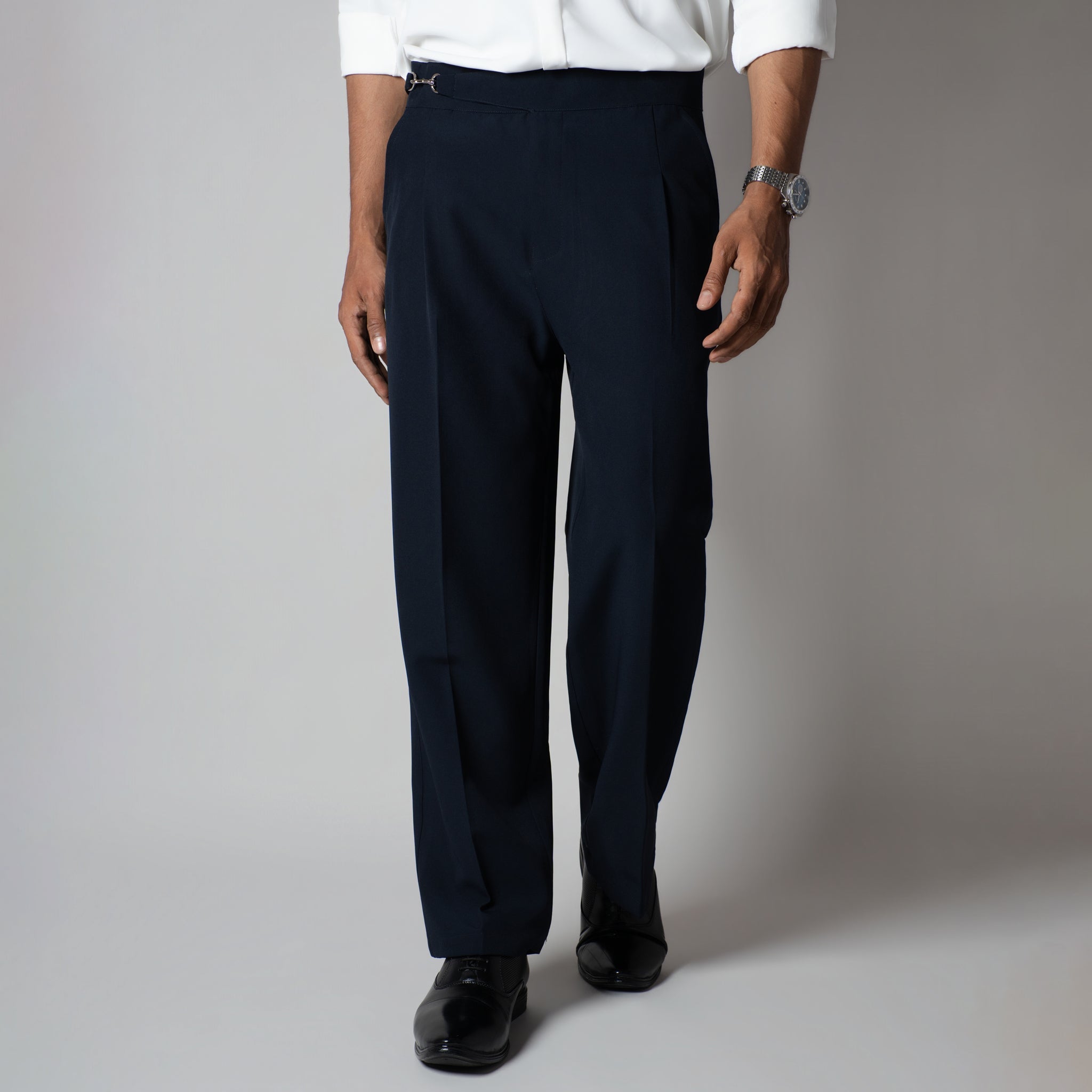 NAVY BLUE D - HOOK TROUSER - Hophead