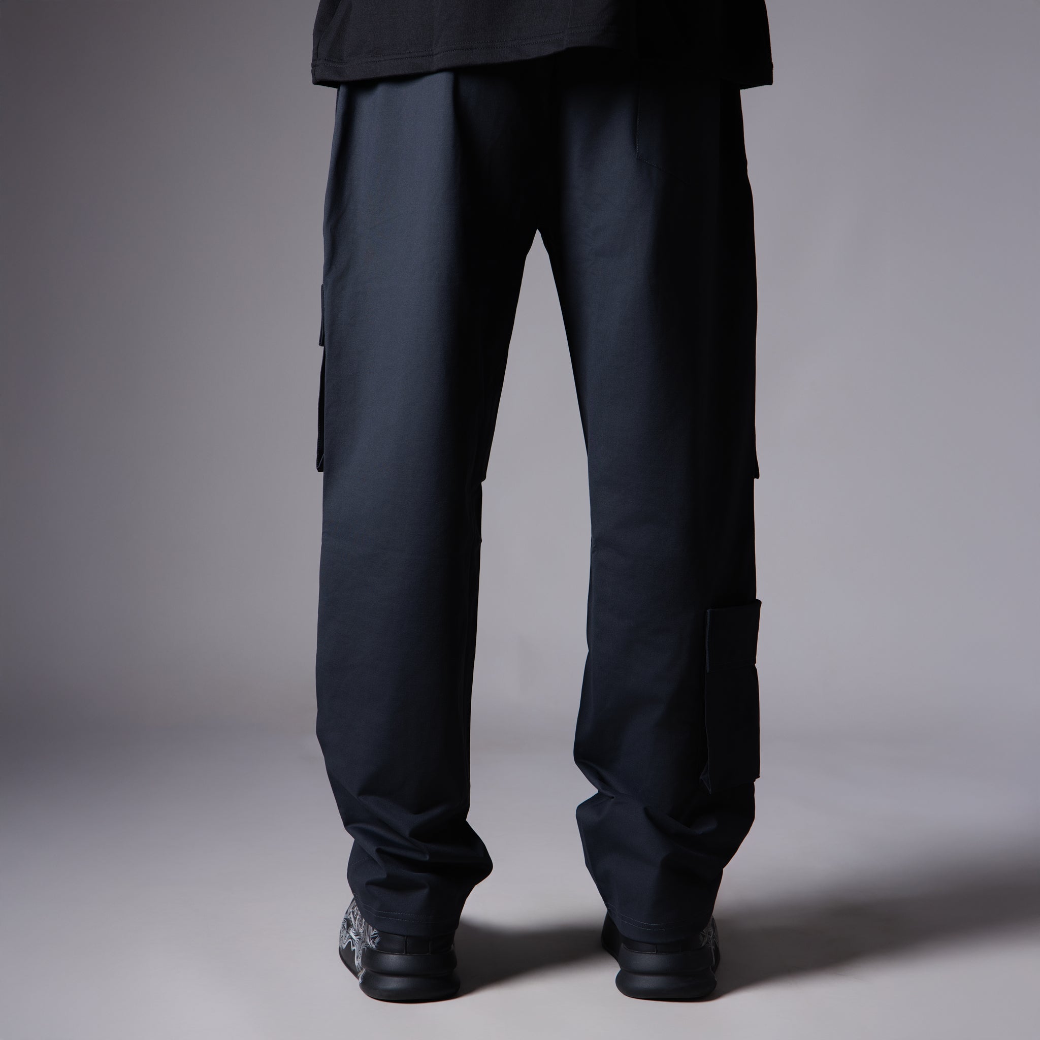 NAVY BLUE FIVE FRONT POCKET CARGO SWEATPANTS - Hophead