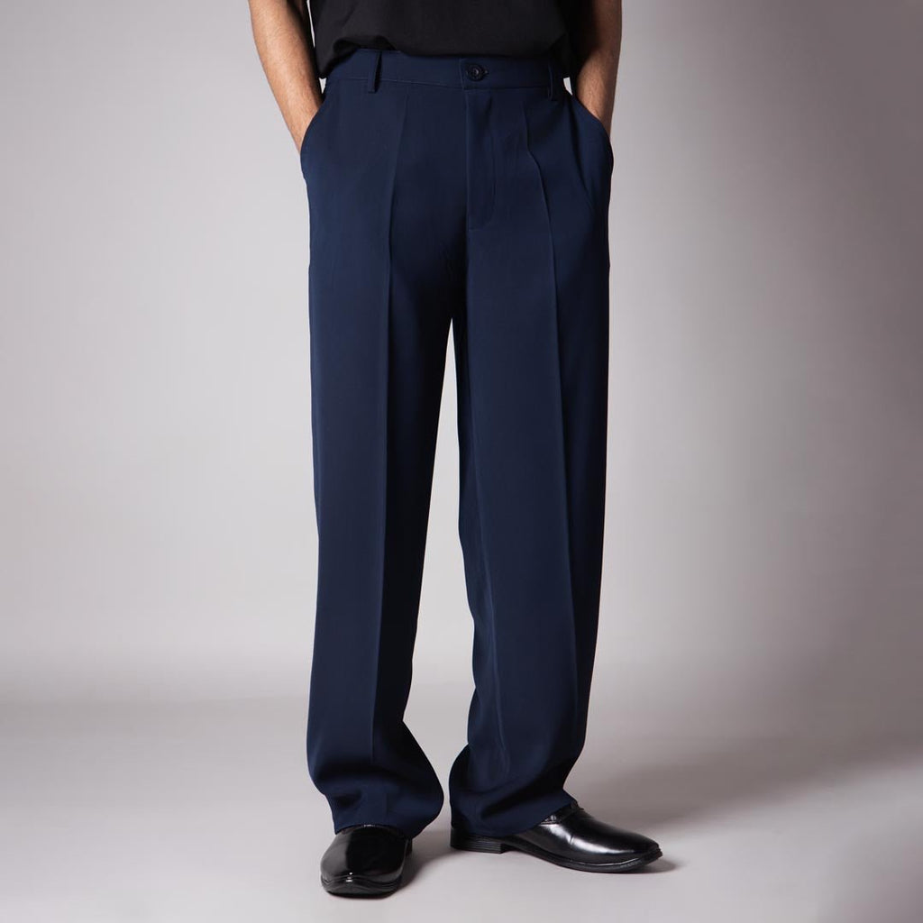 NAVY BLUE KOREAN PANT - Hophead