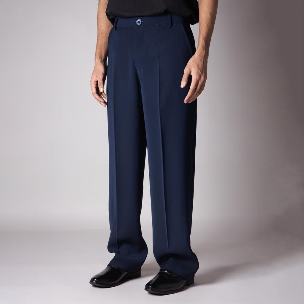 NAVY BLUE KOREAN PANT - Hophead
