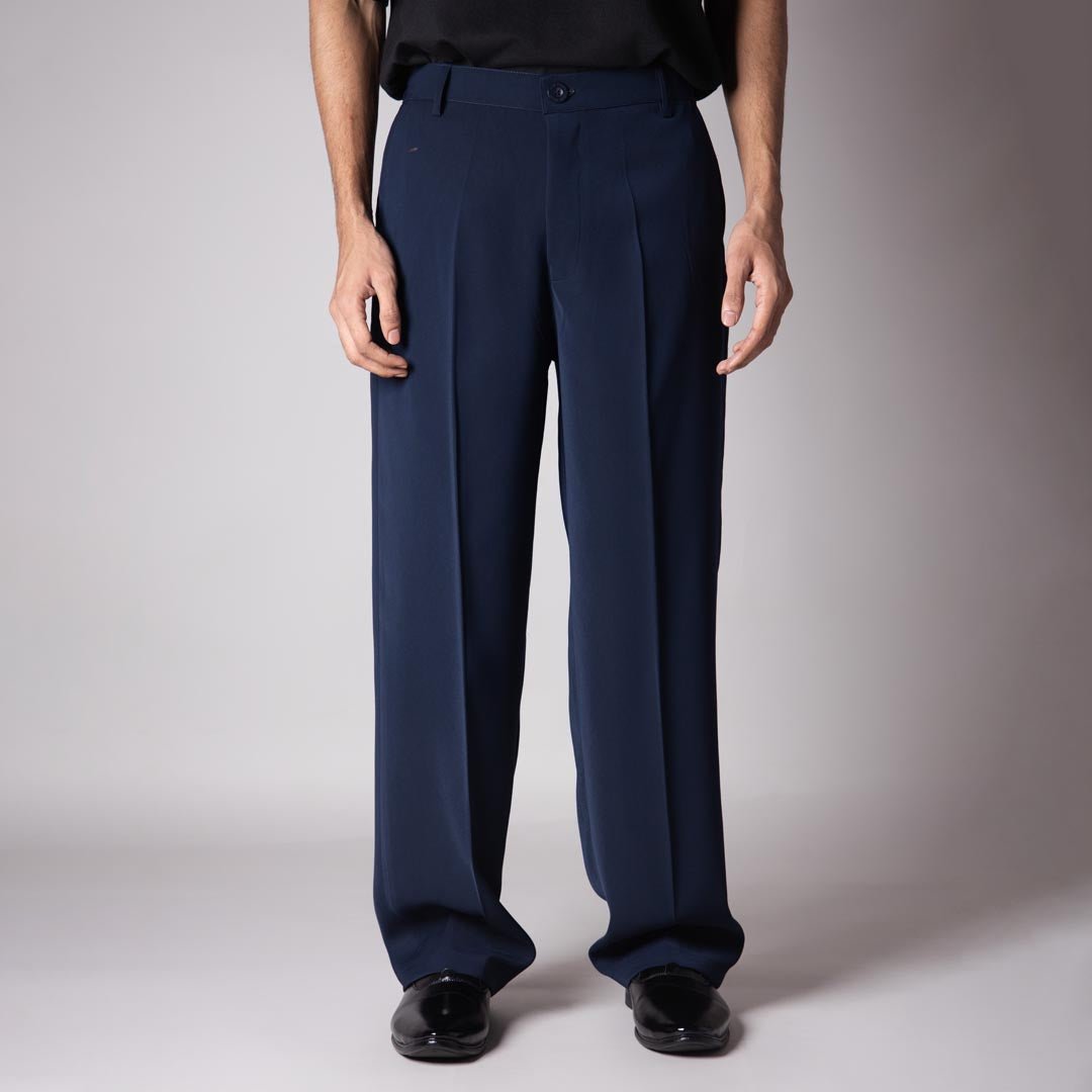 NAVY BLUE KOREAN PANT - Hophead