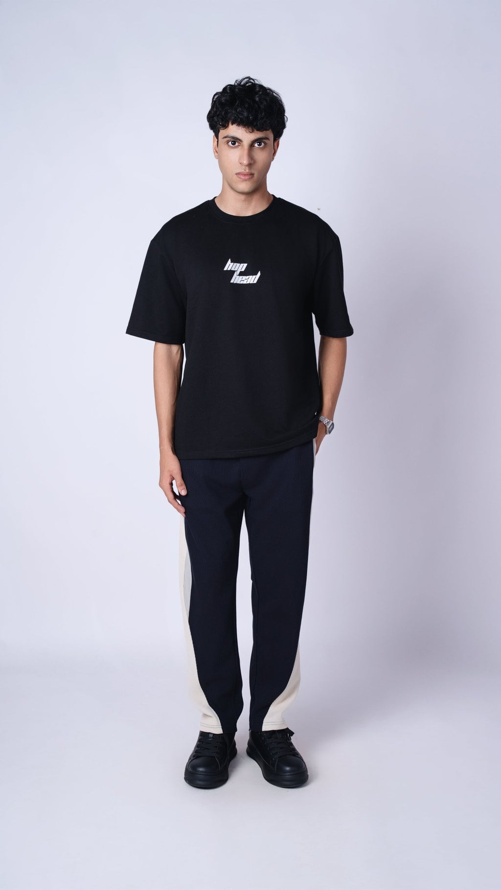 NAVY BLUE TRIO SWEATPANTS - Hophead