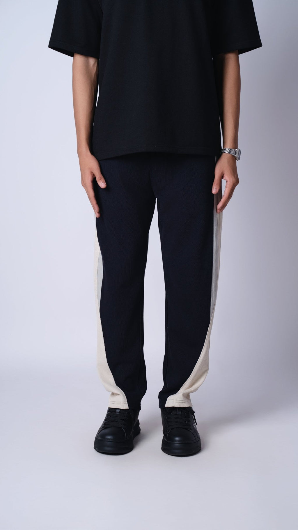 NAVY BLUE TRIO SWEATPANTS - Hophead
