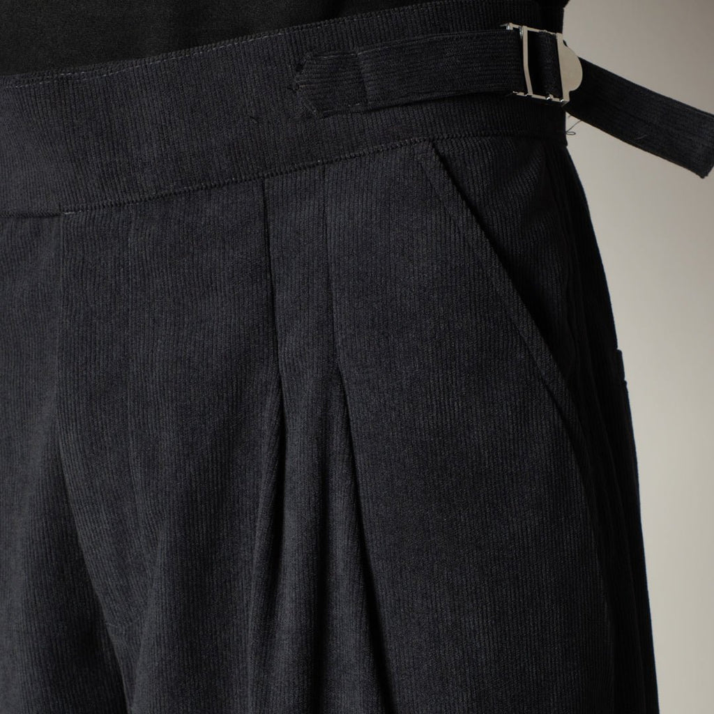 NAVY CORDUROY FORMAL TROUSER - Hophead