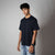 NAVY CREW NECK T-SHIRT