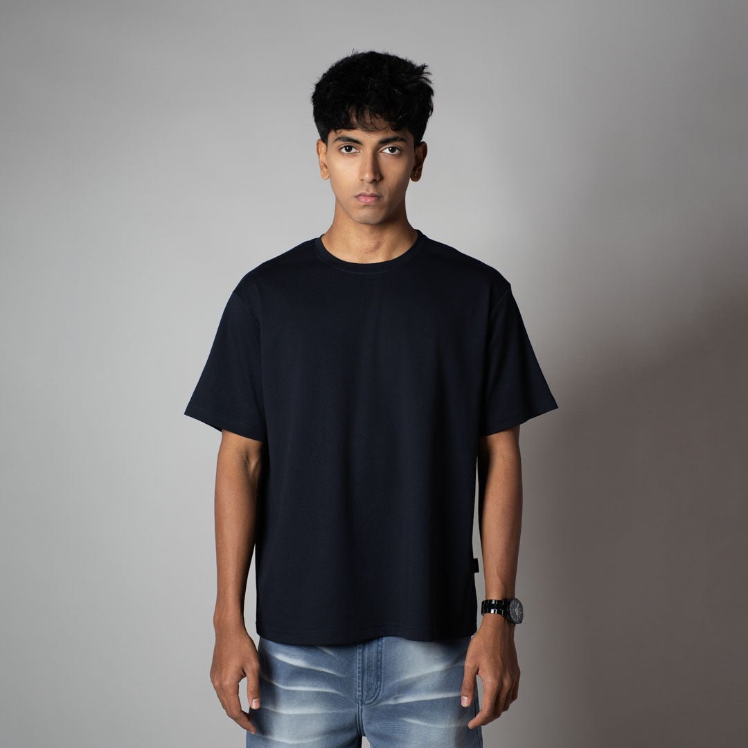 NAVY CREW NECK T - SHIRT - Hophead