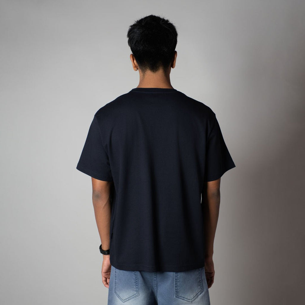 NAVY CREW NECK T - SHIRT - Hophead