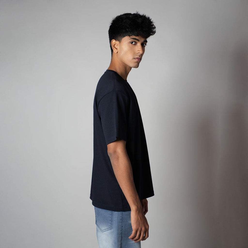 NAVY CREW NECK T - SHIRT - Hophead