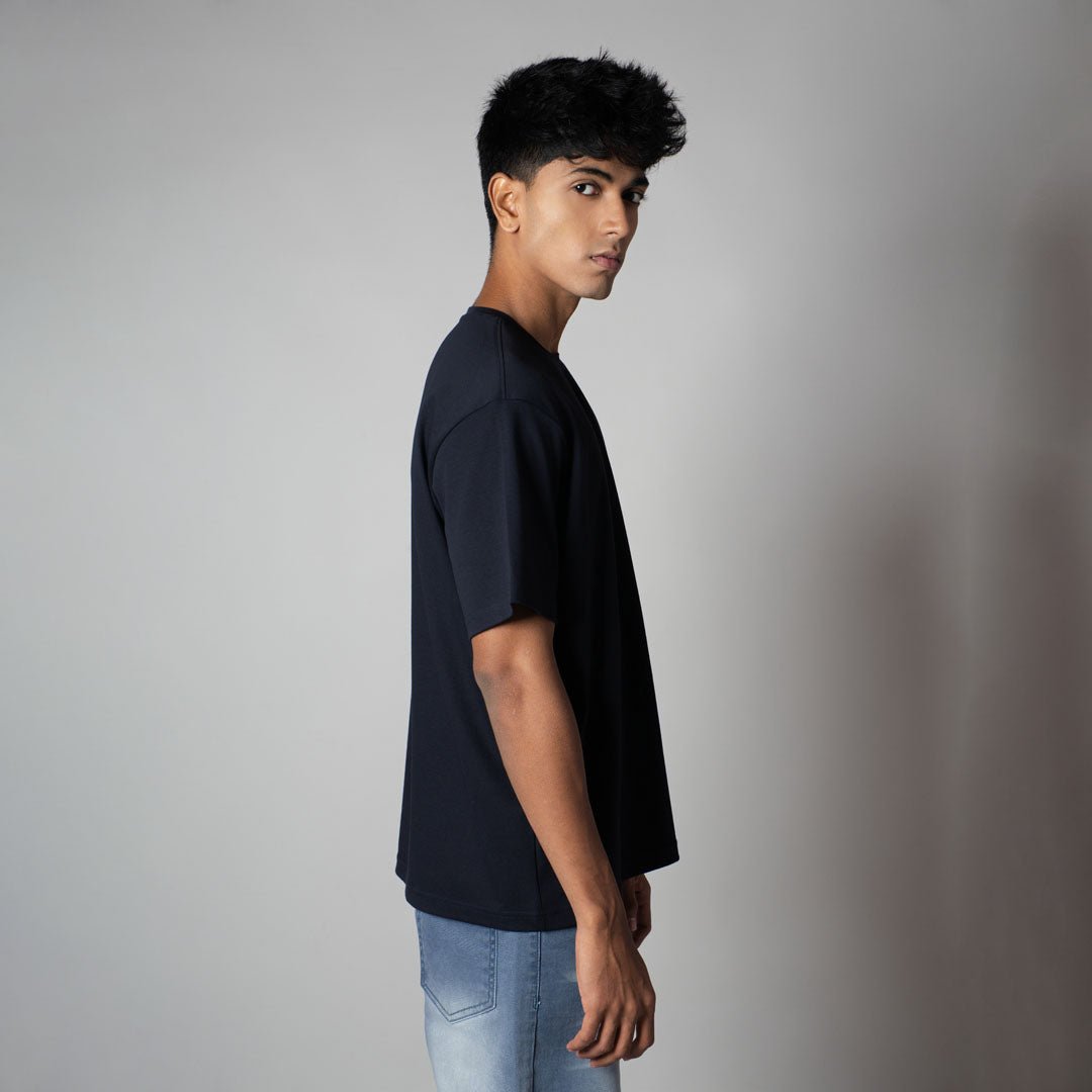 NAVY CREW NECK T - SHIRT - Hophead