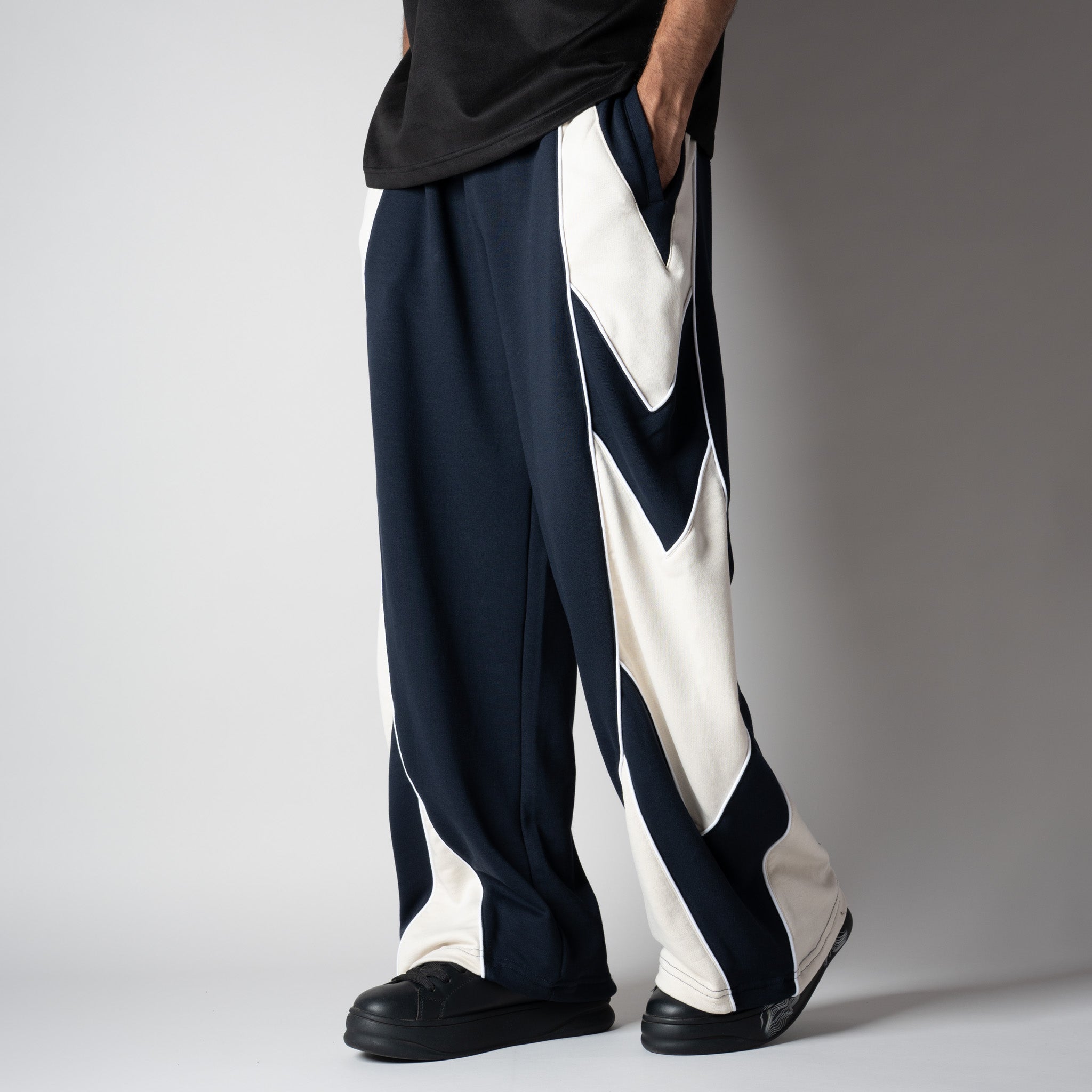 NAVY DOWNWARD ARROW SWEATPANT - Hophead