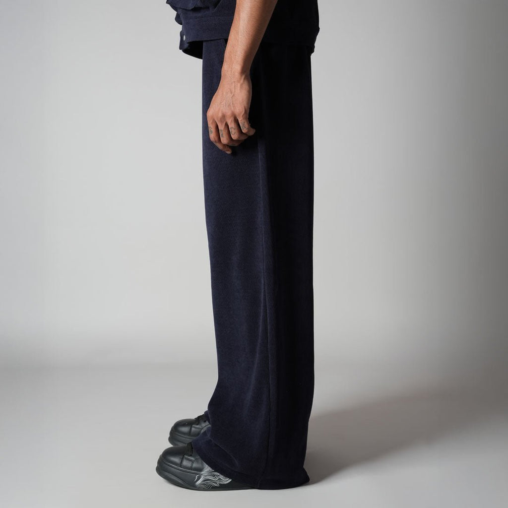 NAVY KNITDRIP SWEATPANTS - Hophead
