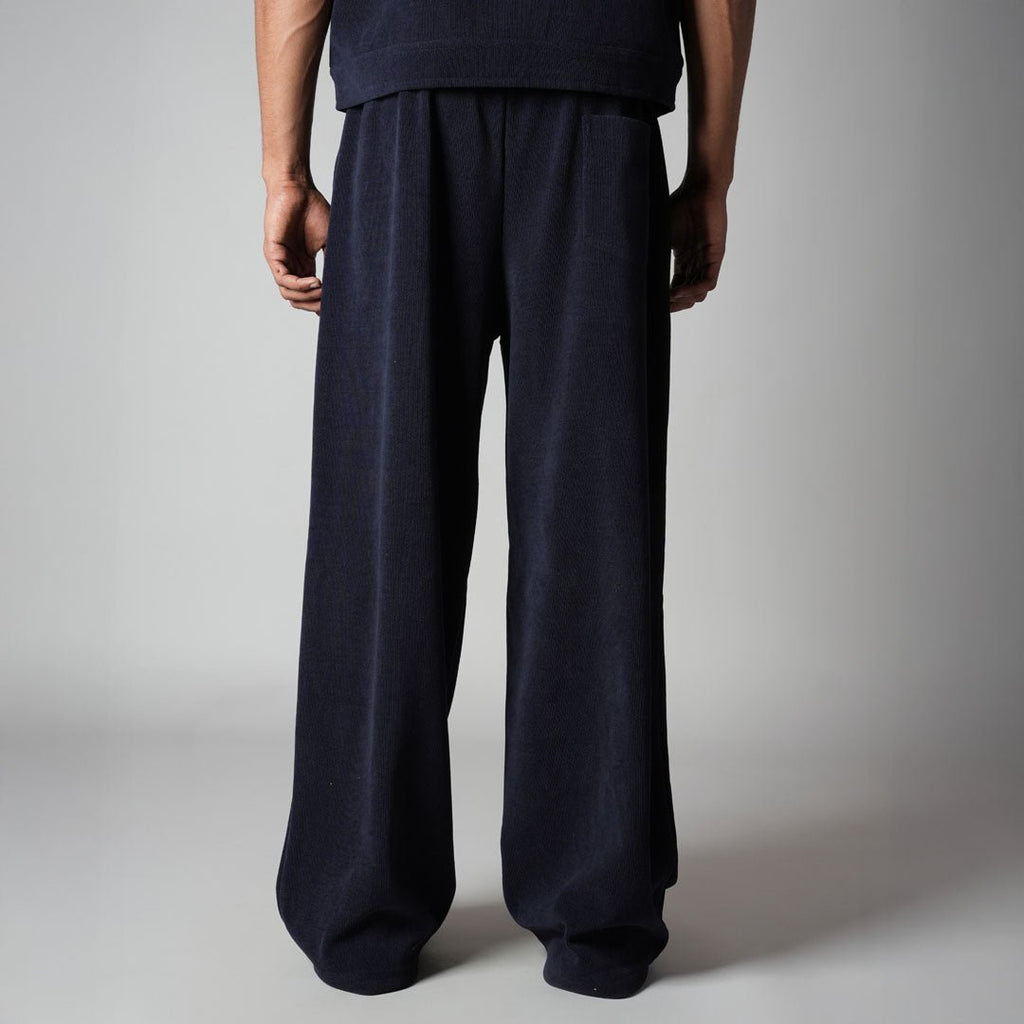NAVY KNITDRIP SWEATPANTS - Hophead
