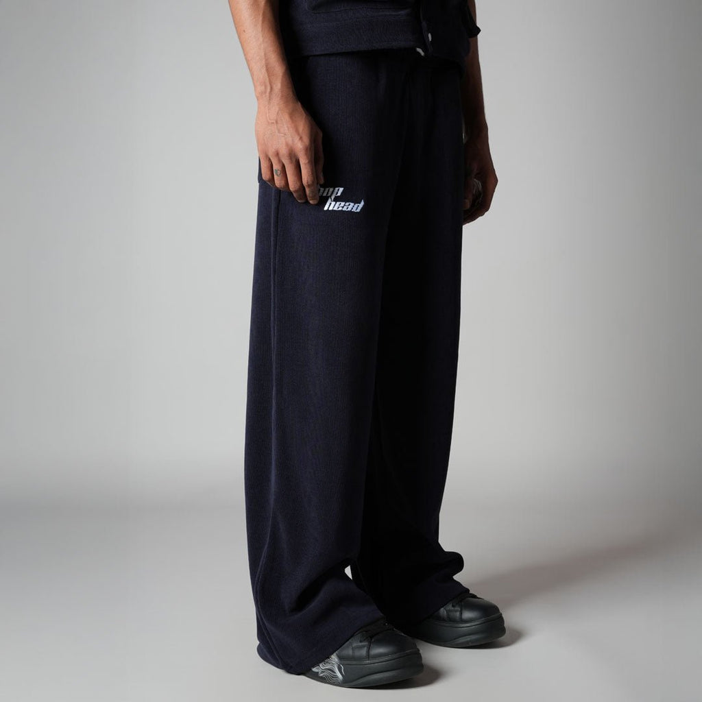 NAVY KNITDRIP SWEATPANTS - Hophead