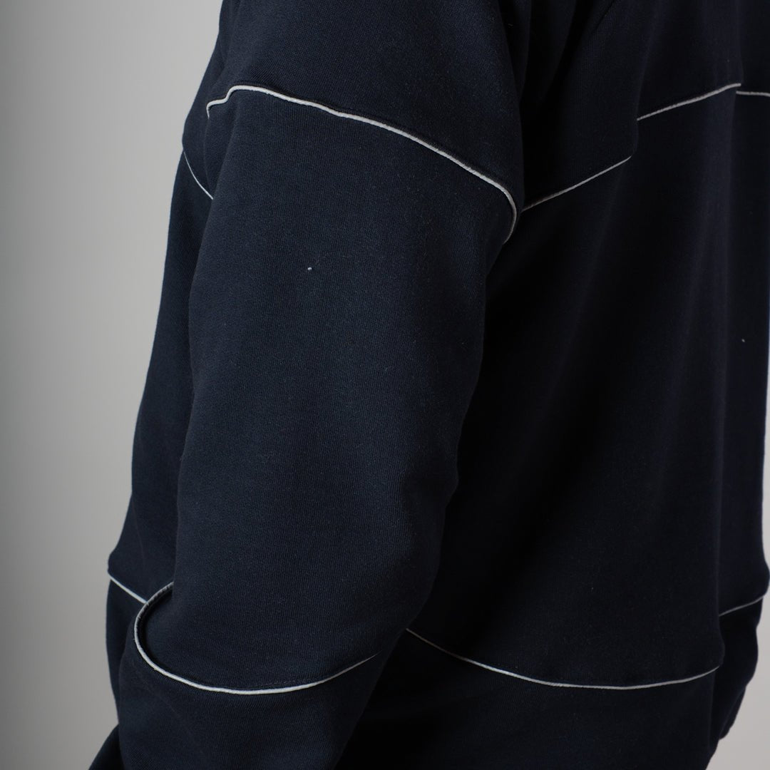 NAVY MIDNIGHT GLOW HEAVY ZIPPER HOODIE - Hophead