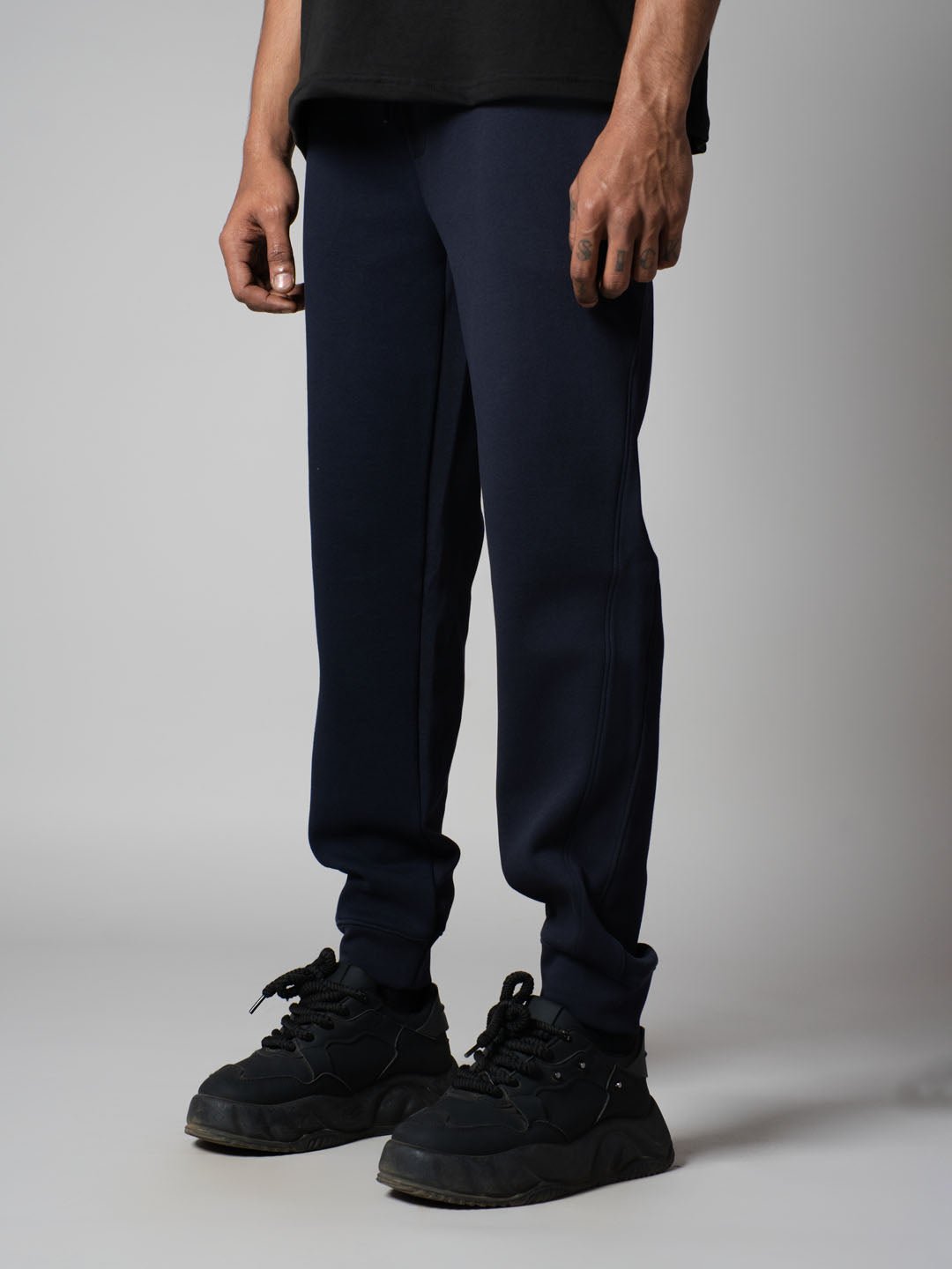 NAVY PATCH SWEATPANTS - Hophead