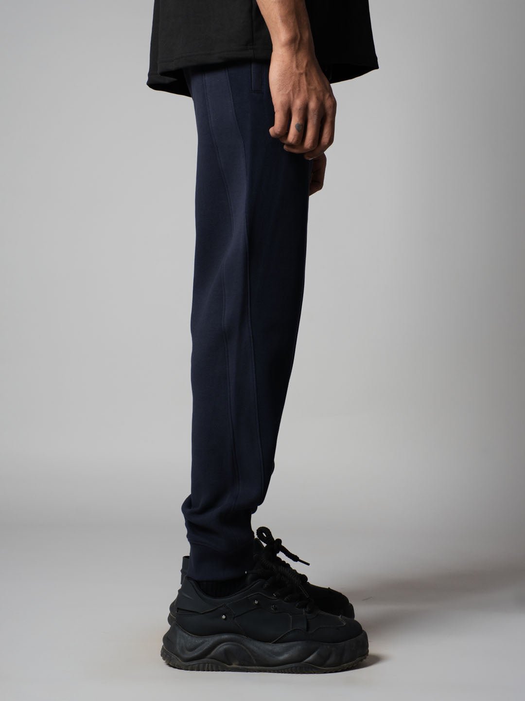 NAVY PATCH SWEATPANTS - Hophead