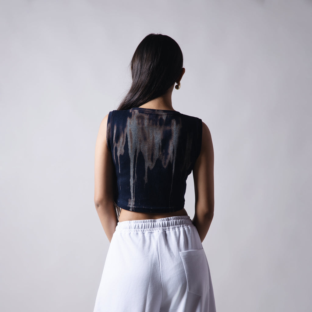 NAVY PSYCHEDELIC SPLASH TOP - Hophead