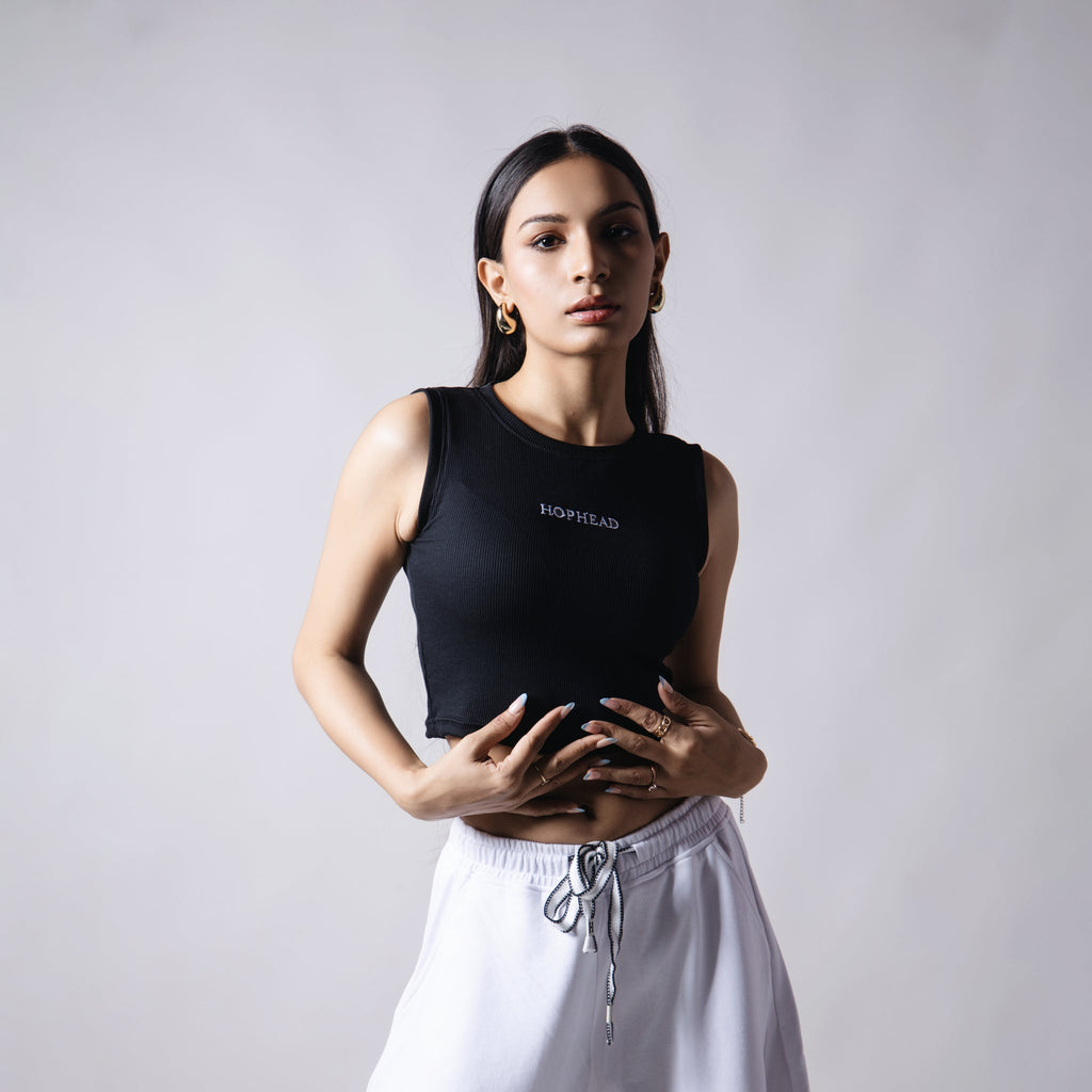 NAVY RIB TOP - Hophead