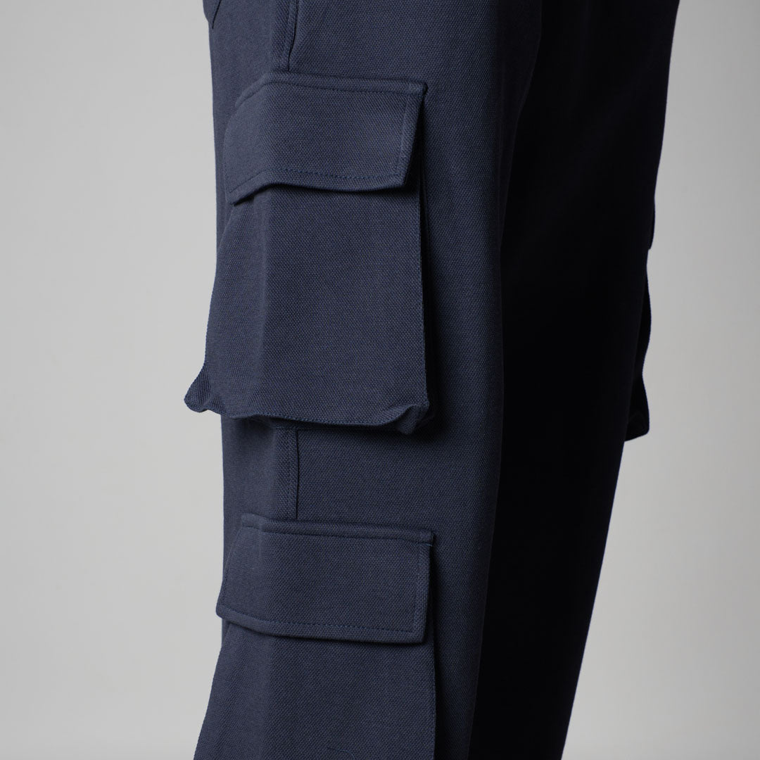 NAVY THREE POCKET SWEATPANTS - Hophead