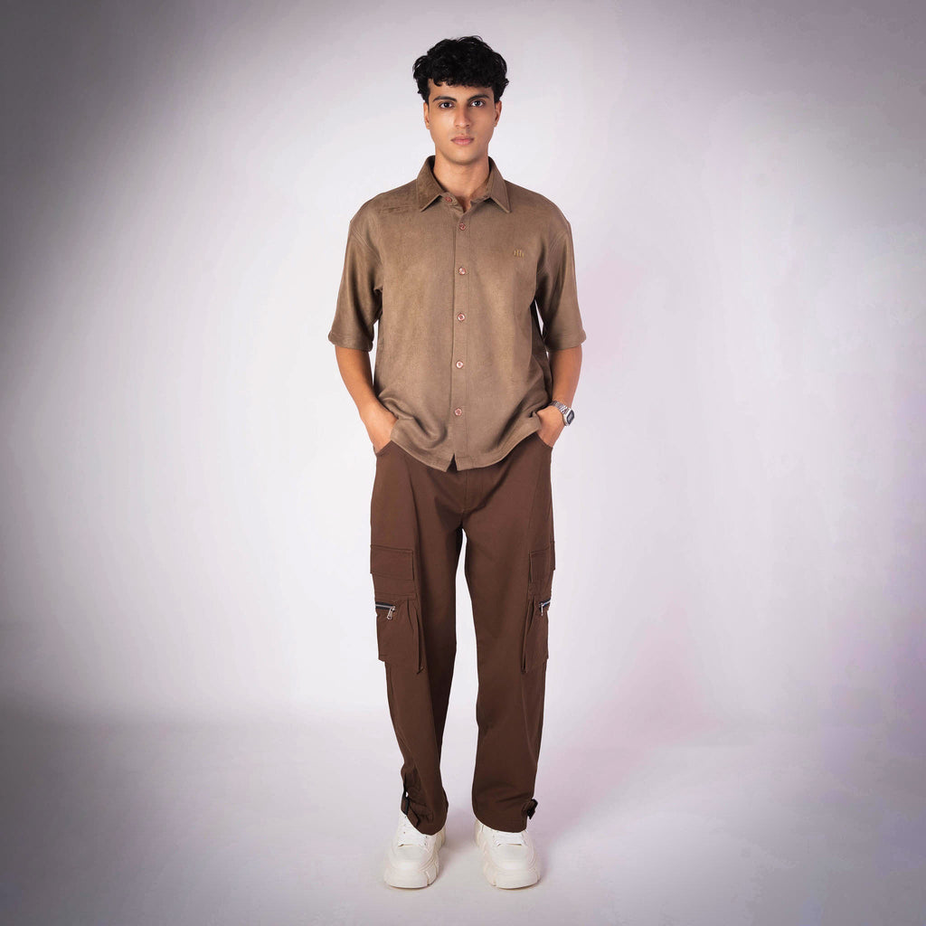 OAK BROWN CLASSIC SUEDE SHIRT - Hophead