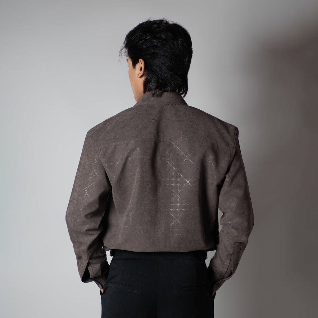 OAK BROWN SUEDE LASER LUXE SHIRT - Hophead