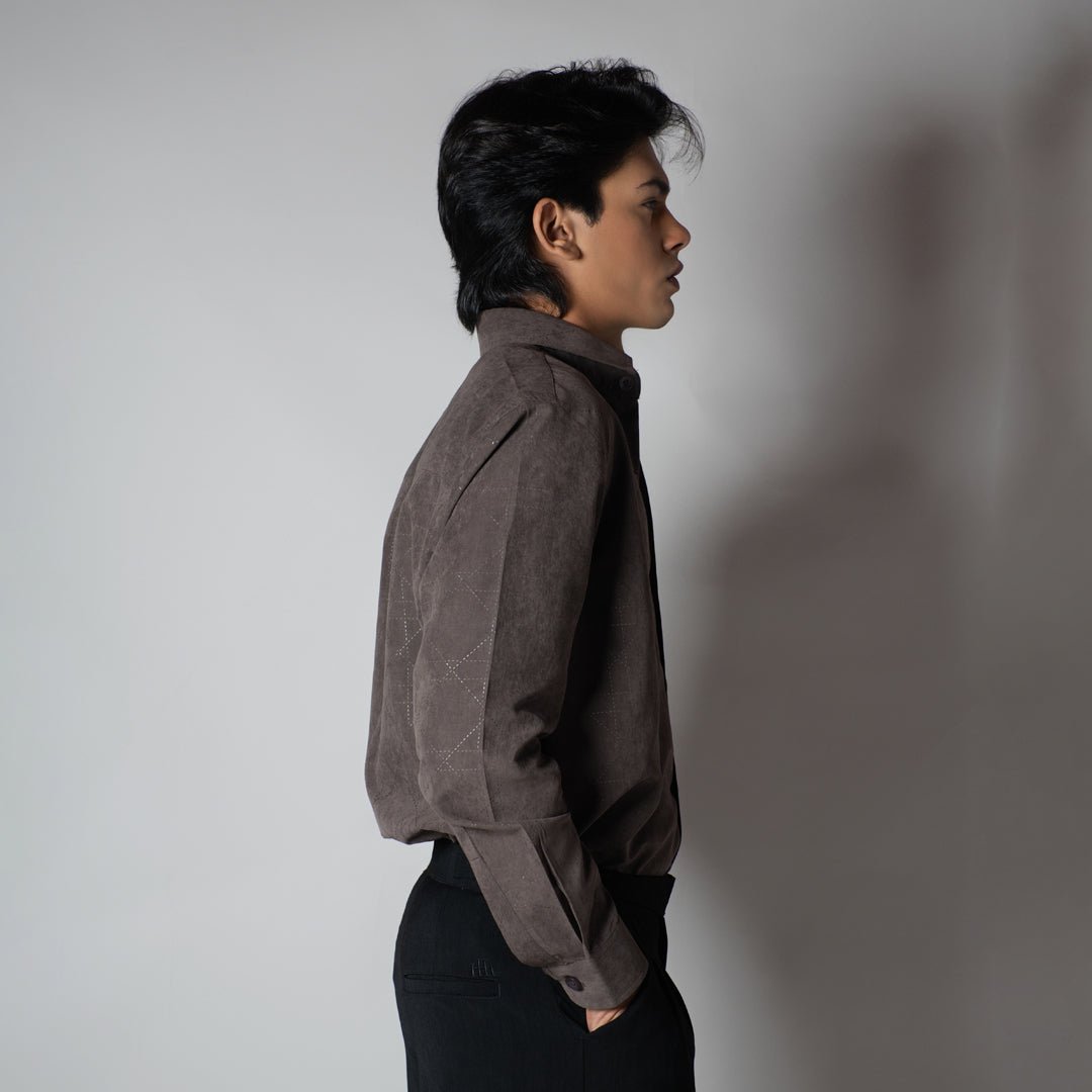 OAK BROWN SUEDE LASER LUXE SHIRT - Hophead