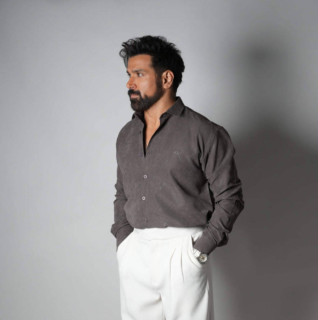 OAK BROWN SUEDE LASER LUXE SHIRT - Hophead